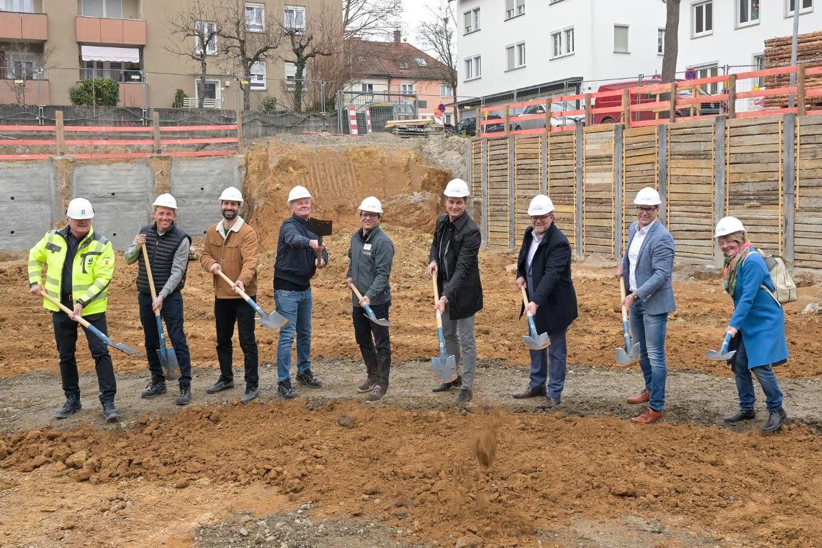 Spatenstich für das Projekt in der Poststraße Kornwestheim